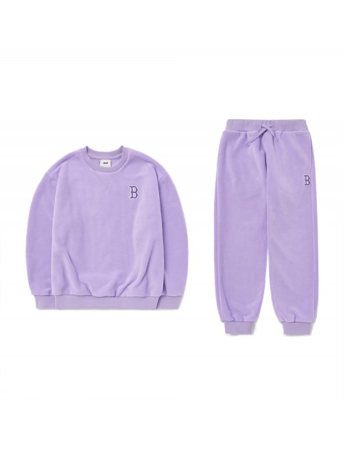 엠엘비 키즈(MLB KIDS) 베이직 빅로고 폴라플리스 세트 B (Lavender) - 119,000 | 무신사 스토어