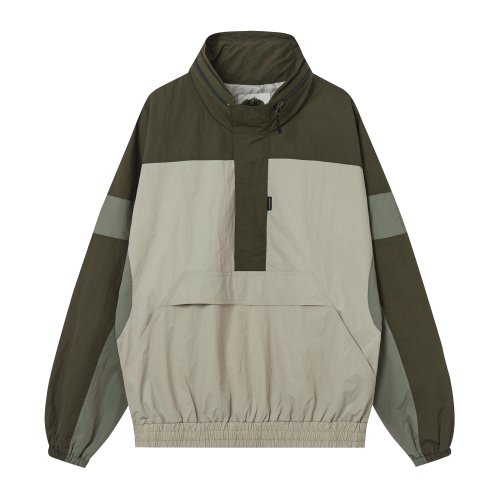 Анорак колор-блок Khaki