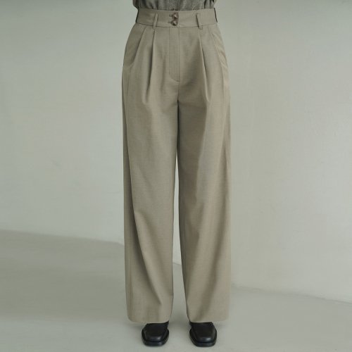 AMANDA BEIGE WOOL PANTS