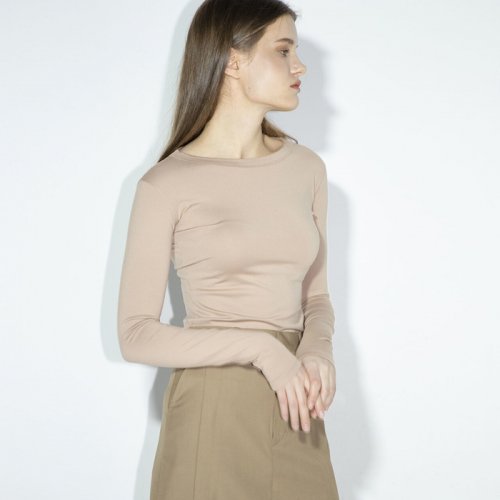 EVE SLIMFIT T-SHIRTS (BEIGE)