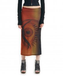 Pupil Maxi Mesh Skirt Orange