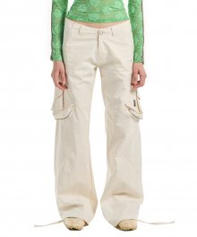 Dixie Parachute Cargo Pants Ivory