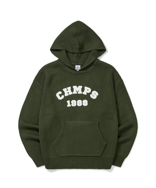 본챔스() CHMPS 패치 니트 후드 B22FT12KH 상품 이미지