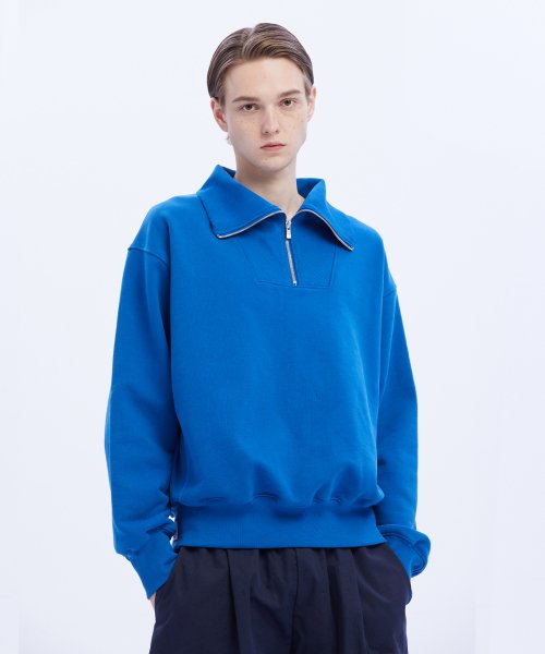 Heavy Cotton полузип Blue