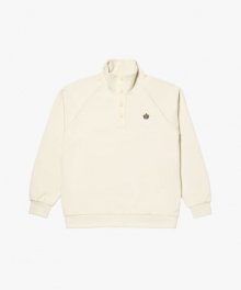 LONDON SERIES KNIT BUTTON-UP-IVORY