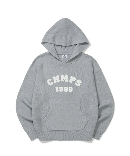 본챔스() CHMPS 패치 니트 후드 B22FT12AG 상품 이미지