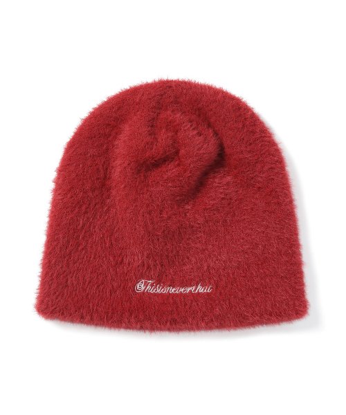 Shaggy No Cuff Beanie Red