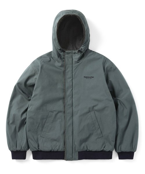 MUSINSA公式 | thisisneverthat® Reversible Sherpa Jacket Blue Gray