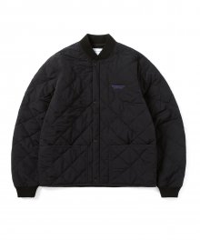 Globe Quilted Jacket Black