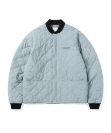 Globe Quilted Jacket Sky Blue