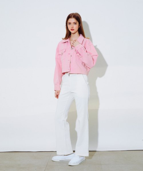Вельветовые брюки клеш White