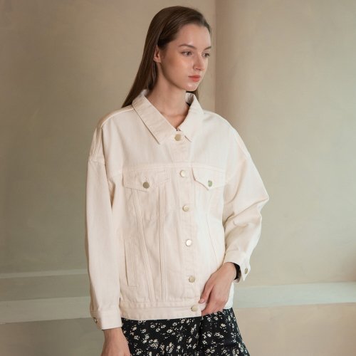 WED Pure white denim jacket