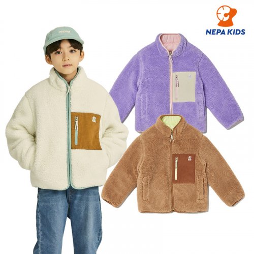 네파 키즈(NEPA KIDS) KHF6103 리버서블 키즈 보아 플리스 자켓 - 65,400 | 무신사 스토어