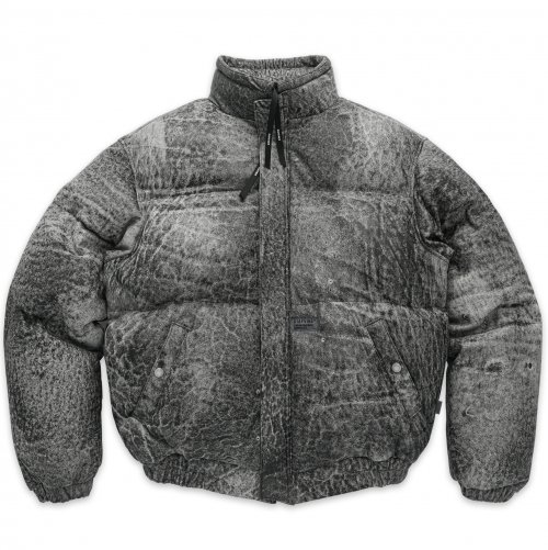 DV.LOT 676 Distressed Sheep skin Duck down-Armor -Black Gray-