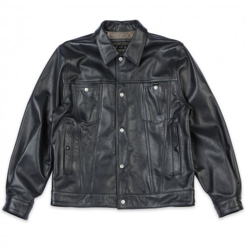 DV.LOT 669 Calf skin Trucker -Navy Gray-