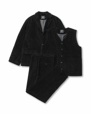 DIMITRI BLACK ディミトリーブラック コーデュロイ パティグ スーツ セットアップ ブラック 画像 1