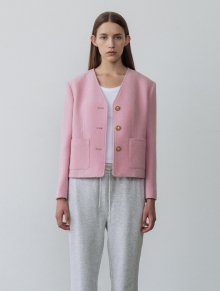 Classy Tweed Jacket Pink (JWJA2F904P2)