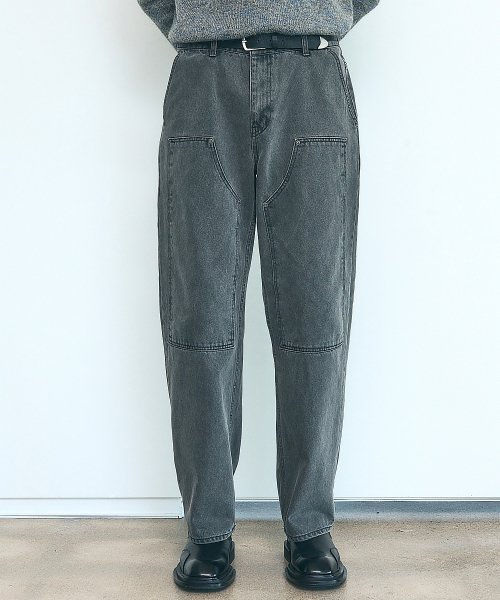 Джинсы карпентер унисекс_GREY