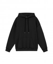 Signature reverse heavy hoodie - BLACK