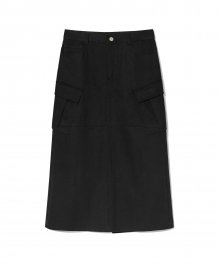 Daily cargo maxi skirt - BLACK