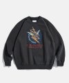 Flying Tigers Heavyweight Sweat Shirt Vintage Black