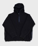 리스펙트(RESPECT) half zip up wool blend knit hood