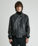 앤드로스(ANDROS) Varsity Jacket (Black)