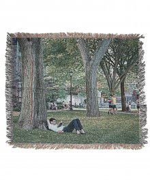 YALE X JITKI RELAXING ON CAMPUS BLANKET LARGE