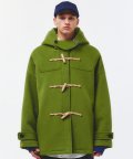 [울100%]Oversized Half Duffle Coat(OLIVE GREEN)