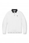 Woven Collar Fleece T-shirt_L4TAW22081WHX