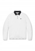 Woven Collar Fleece T-shirt_L4TAW22081WHX