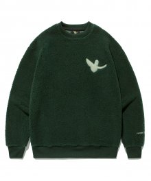 ANGEL FLUFFY SWEATSHIRT GREEN