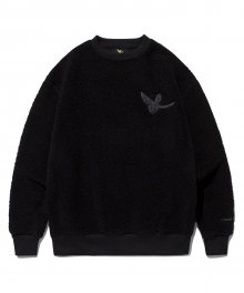 ANGEL FLUFFY SWEATSHIRT BLACK