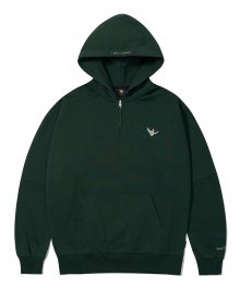 ANGEL HALF HOOD ZIP-UP GREEN