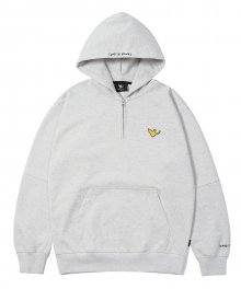 ANGEL HALF HOOD ZIP-UP OATMEAL