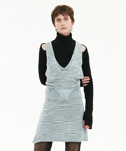 MUSINSA | KIRSH kirsh Dyed Layered Dress [Gray]