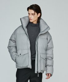 22FW 하이넥 포켓 다운 [그레이]