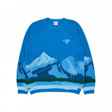 LANDSCAPE ARTWORK KNIT BLUE