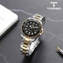 T502M-GBC 이카로스 다이아몬드 워치 남성 메탈 밴드 시계