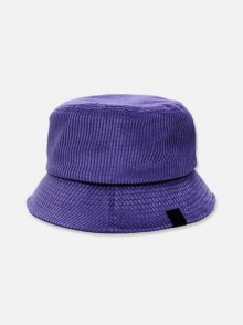 Natural Corduroy Bucket Hat Purple