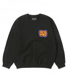 Y.E.S Zigzag Sweatshirt Black