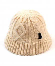 Twist Ivory Knit Bucket Hat 니트버킷햇