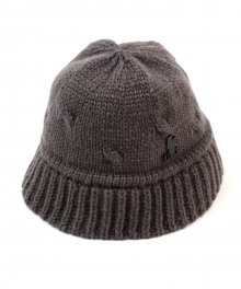 Wool Gray Knit Drop Bucket Hat 니트버킷햇