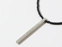 하카블랙스(HAKKABLACKS) Morse Code Stick black Necklace