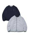 REVERSIBLE WARM UP QUILTING JACKET NAVY / GRAY