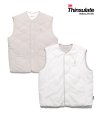 REVERSIBLE WARM UP QUILTING VEST IVORY