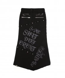 Pyramid Stud Skirt Black