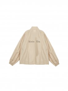 MATIN KIM LOGO COATING JUMPER IN BEIGE