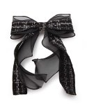 엑스피어(XPIER) Noir tweed ribbon hairpin