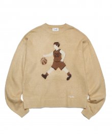 BRUSHED PHYPS MAN KNIT CREWNECK BEIGE